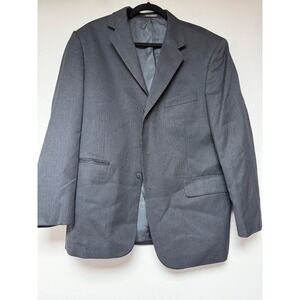 Mens Charcoal Wool Blend Suit Jacket Blazer Size 40 Short